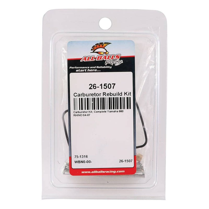 All Balls Racing Carburetor Rebuild Kit 26-1507 Compatible With/Replacement For Yamaha 660 RHINO 2004-2007 - Image 4